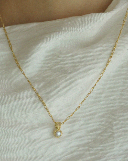 Daily pearl necklace (silver version)