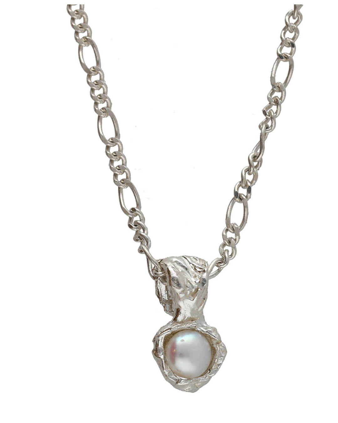 Daily pearl necklace (silver version)
