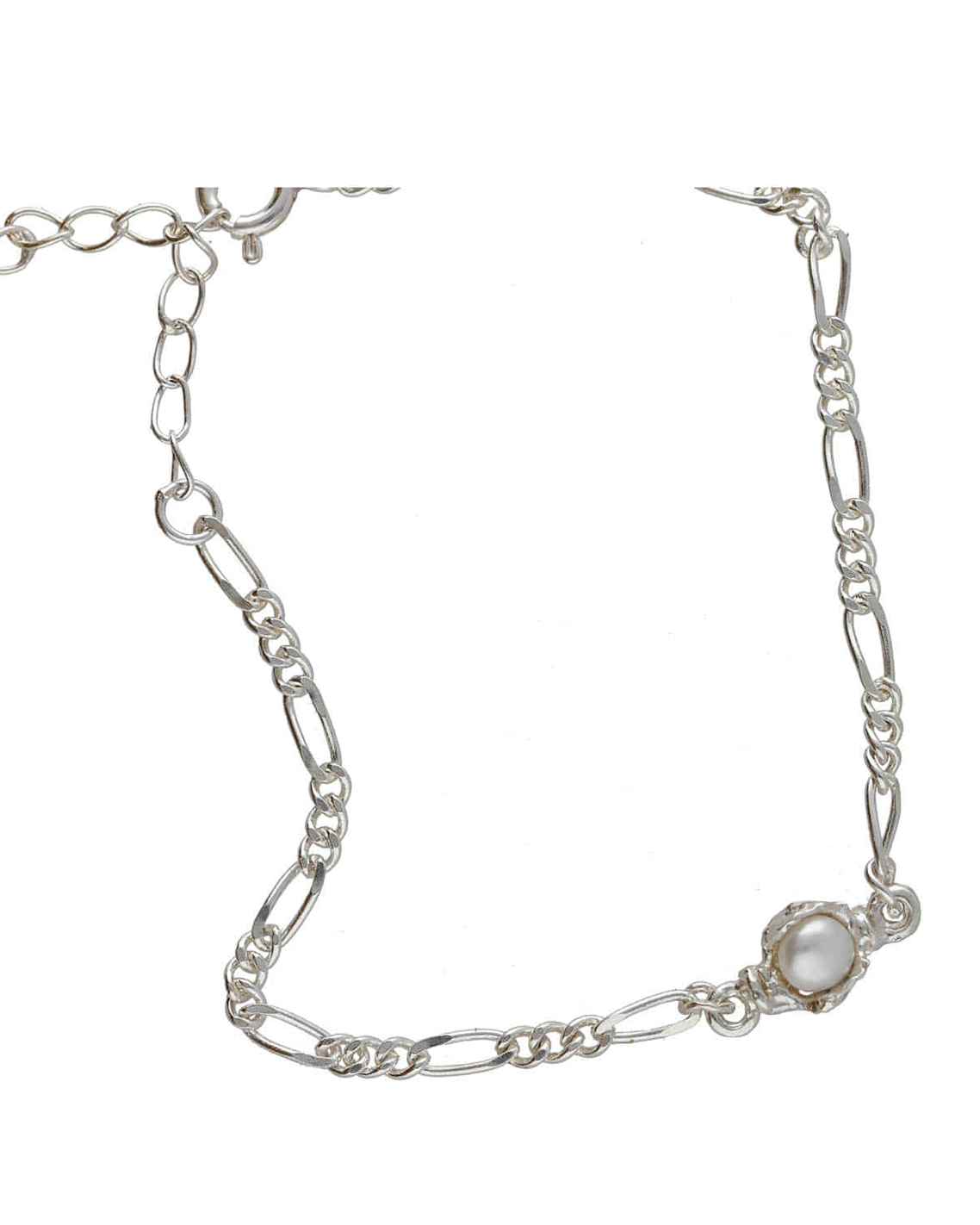 Daily pearl bracelet (silver version)