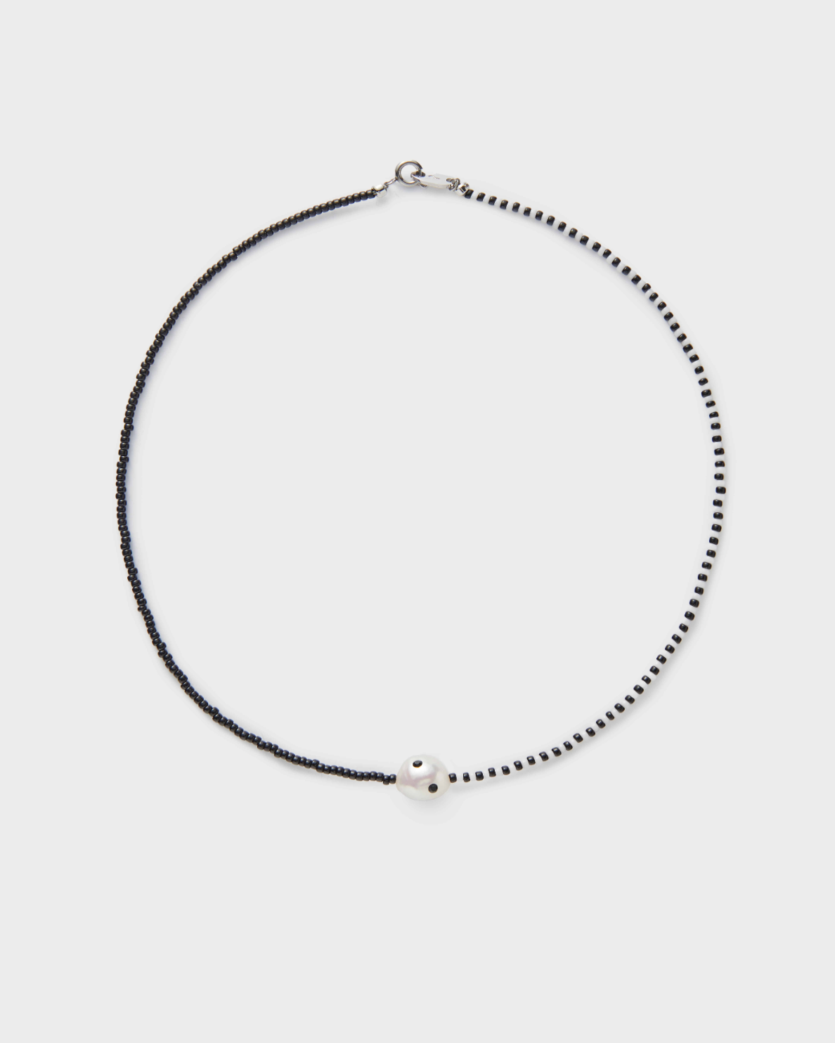Ashore Necklace, Black and White