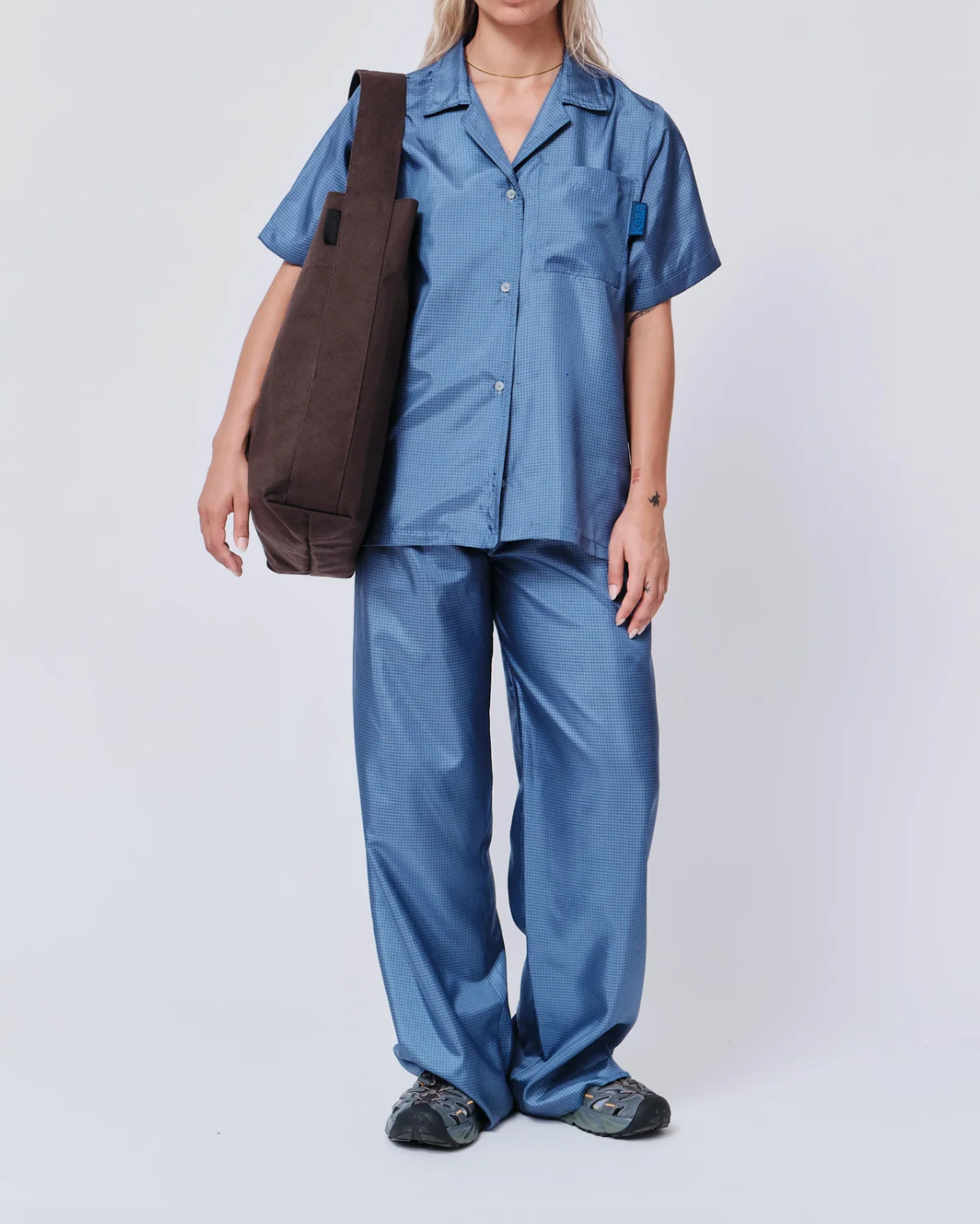 Tote in Brown (Water Repellent Cotton)
