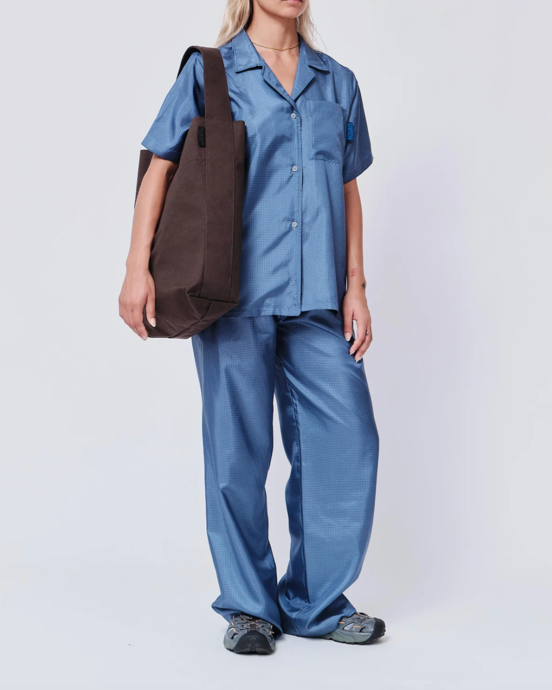 Tote in Brown (Water Repellent Cotton)