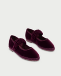 Mafalda wine ballet shoes