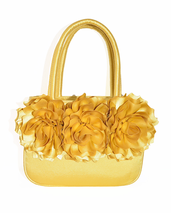 Rose mini basket bag (gold)