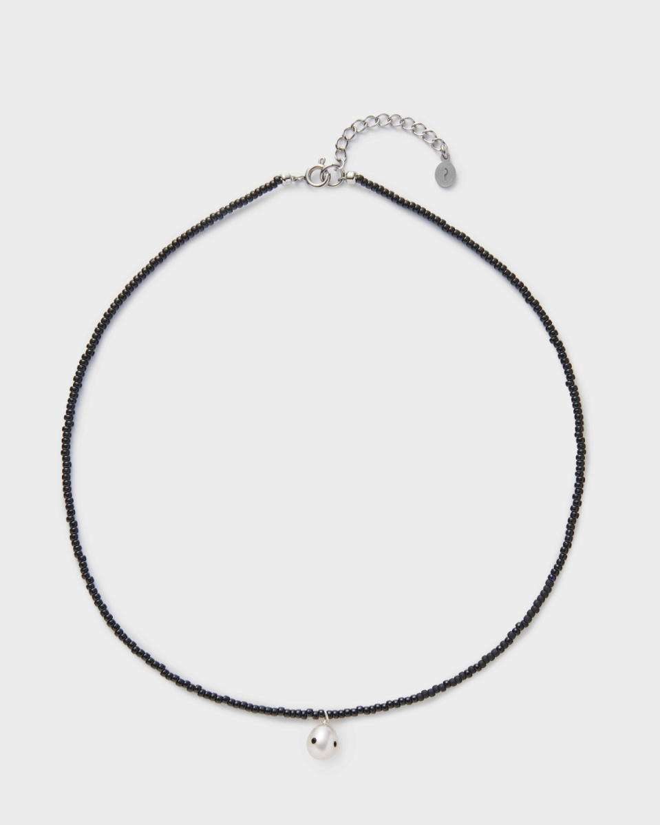 Ashore Pendant Necklace, Black
