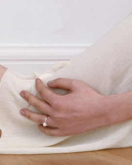 Signature Polkadots Ring, White