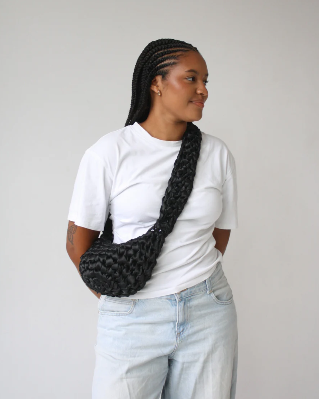 Shrimp crossbody bag - Black