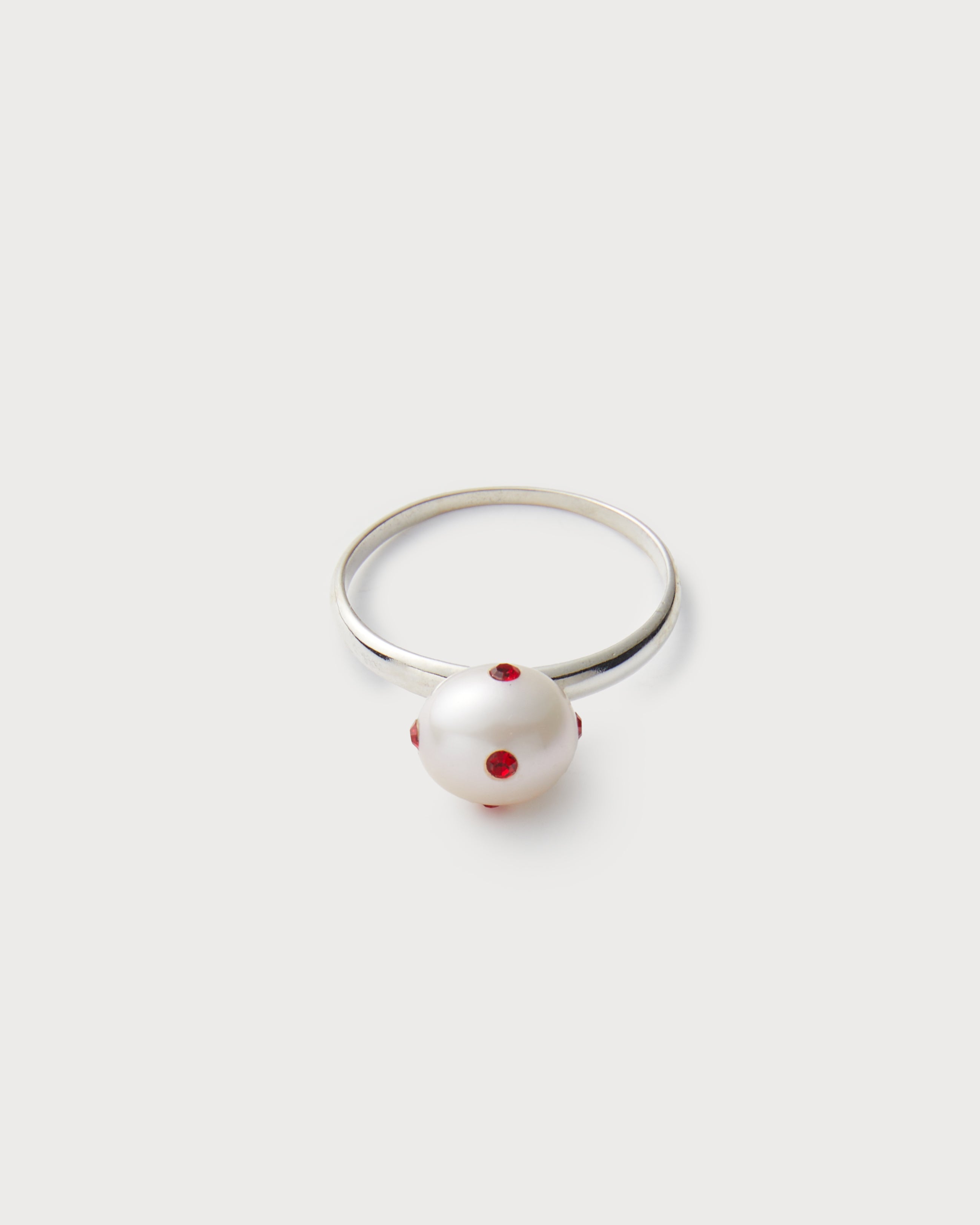 Signature Polkadots Ring, Red
